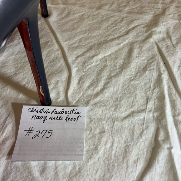 Christian Louboutin Bella Top 120 Calf V050 Night.  Size 41.  Navy - Picture 6 of 9